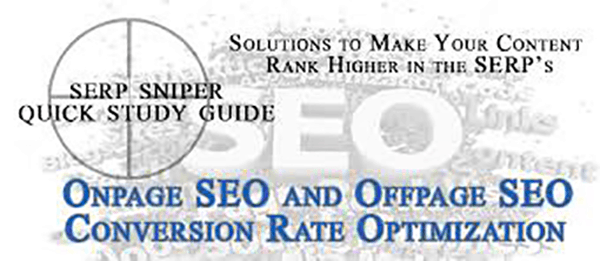 Onpage and Offpage SEO and Conversion Rate Optimization.